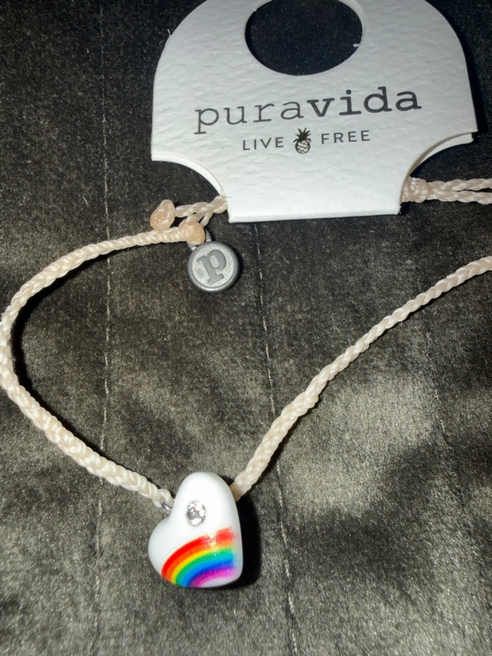PureVida Bracelet Pure Vida new with tags Rainbow HEART with Crystal NEW